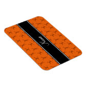 Orangenbeißmuster mit personalisiertem Namen Magnet (Rechte Seite)