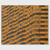 OrangenbetonGebäude Geschenkpapier (Flach)