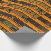 OrangenbetonGebäude Geschenkpapier (Ecke)