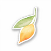Orangenblatt Aufkleber (Vorderseite)