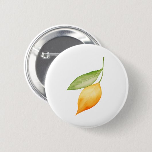Orangenblatt Button (Vorne & Hinten)