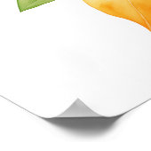 Orangenblatt Poster (Ecke)