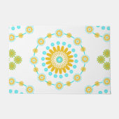 Orangenblau und gelb fußmatte (Vorderseite)