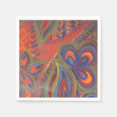 Orangenblauer Serviette (Vorderseite)