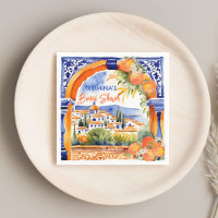 Orangenblaues Azulejo-Talavera-Brautparty