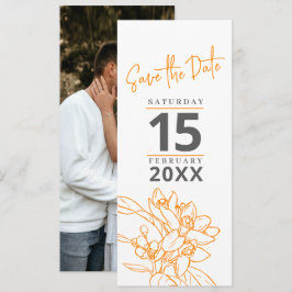 Orangenblüte Foto Hochzeit speichern Sie das Datum Save The Date