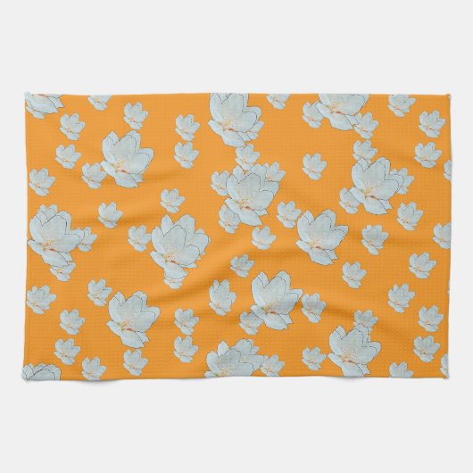 Orangenblüte Geschirrtuch (Horizontal)