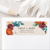 Orangenblüte Hochzeit im Herbst Rücksendeadresse (Insitu)