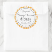 Orangenblüte, Orangenblüte Runder Aufkleber (Tasche)