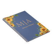 Orangenblüten aus Monogramm Notizblock (Rechte Seite)