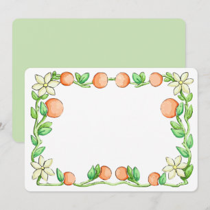 Orangenblüten Dankeskarte