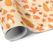 Orangenblüten: Handgezeichnetes Muster. Geschenkpapier (Rolleneckpunkt)
