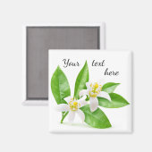 Orangenblüten Magnet (Vorderseite/Rückseite)