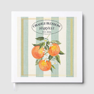 Orangenblüten - Mittelmeer Zitrus Etikett Gästebuch