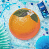 Orangenblüten-Party-Teller Pappteller (Party)