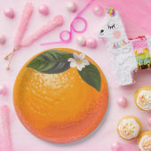 Orangenblüten-Party-Teller Pappteller (Party)