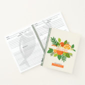 Orangenblüten Personalisiertes Rezept Notizblock (Innenseite)