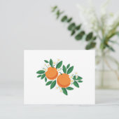 Orangenblüten Postkarte (Stehend Vorderseite)