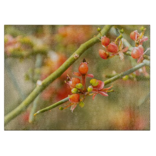 Orangenblüten Schneidebrett (Vorderseite)