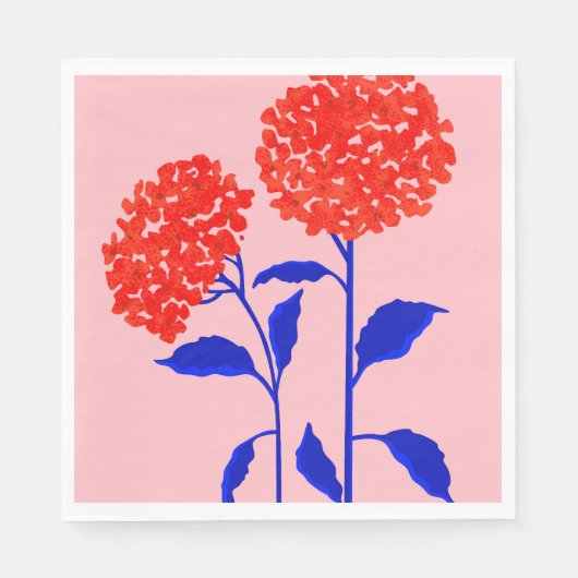 Orangenblüten Serviette (Vorderseite)