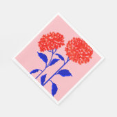 Orangenblüten Serviette (Ecke)