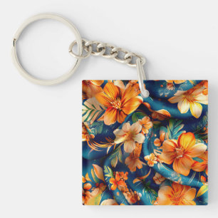 Orangenblüten überall schlüsselanhänger