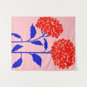 Orangenblüten Wandteppich (Vorderseite (Horizontal))