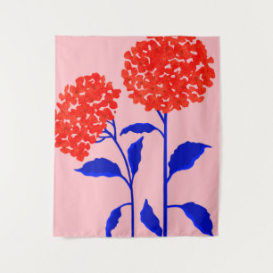 Orangenblüten Wandteppich