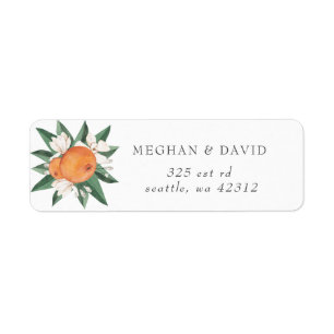 Orangenblüten-Zitrus-Botanik-Hochzeit 