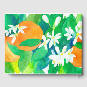 Orangenblüten Zitrusfrüchte Brautparty Gästebuch (Rückseite)