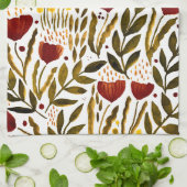 Orangenblütendarstellung Geschirrtuch (Gefaltet)