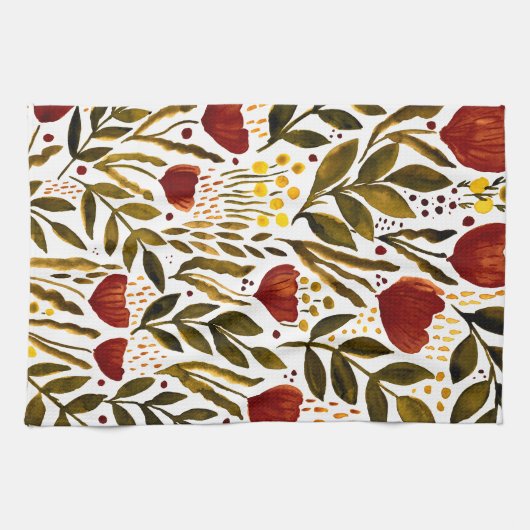 Orangenblütendarstellung Geschirrtuch (Horizontal)