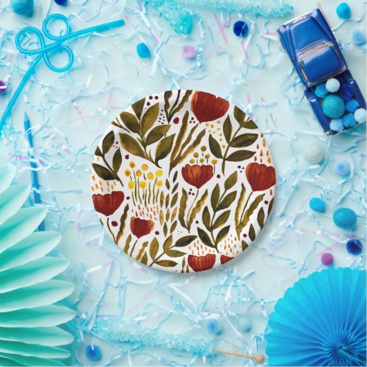 Orangenblütendarstellung Pappteller (Party)