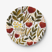 Orangenblütendarstellung Pappteller (Vorderseite)