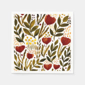 Orangenblütendarstellung Serviette (Vorderseite)