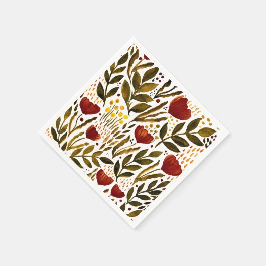 Orangenblütendarstellung Serviette (Ecke)