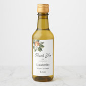 Orangenblütengrün Zitrusfrüchte Weinetikett (Vorderseite)