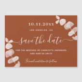 Orangenblütenhochzeit speichern Sie die Datumskart Magneteinladung (Vorderseite)