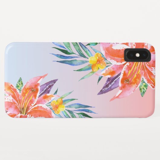 Orangenblütenstrauch Case-Mate iPhone Hülle (Rückseite (Horizontal))
