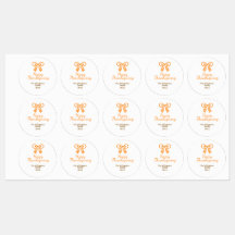 Orangenbogen-Retro glückliche Danksagung fügen Fam