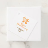 Orangenbogen-Retro glückliche Danksagung fügen Fam Geschenkanhänger (Beispiel)