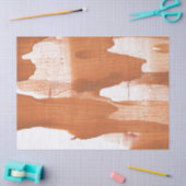 Orangenbraune Abstraktion Seidenpapier (Basteln)