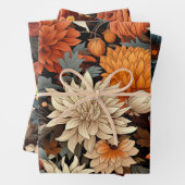 Orangenbraune Herbstlaube Geburtstag Geschenkpapier Set (Beispiel)