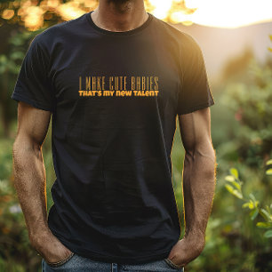 Orangenbrief-Spaß vom ersten Papa T-Shirt