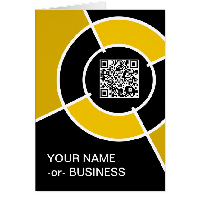 Orangenbullseye QR (Vorne)