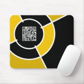 Orangenbullseye QR Mousepad (Mit Mouse)