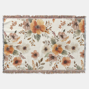 Orangencreme-Blumen Decke