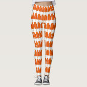 Orangencreme Eiscreme Popsirup Print Leggings (Vorderseite)