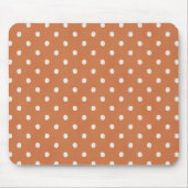Orangencreme-Punkte Mousepad (Vorne)