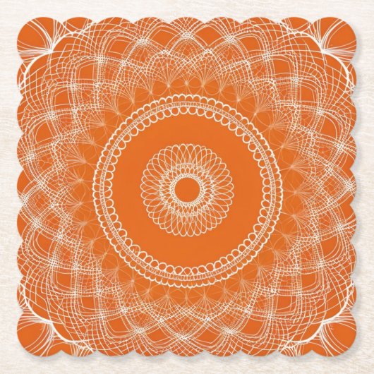 Orangencreme Untersetzer (Vorderseite)